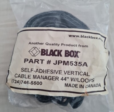 Black Box part # JPM535A self adhesive vertical cable manager