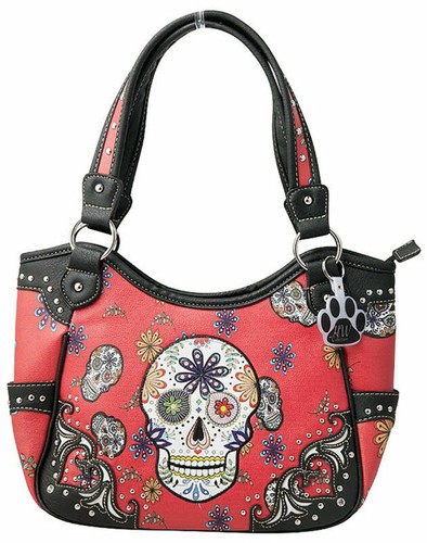 Sac à Main BANNED Dara Collection Motif Skull & Roses - Occasion - Bandoulière