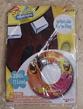 What Kids Want SpongeBob SquarePants Inflatable Swimming Ring 20 in.