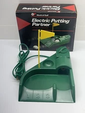 Vintage World Of Golf Electric Putting Partner W/ Ball Return Putting Aid Tested