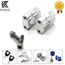 A Pair 28mm Universal CNC HandleBar Fat Bar Mount Clamps Risers Adapter Handle
