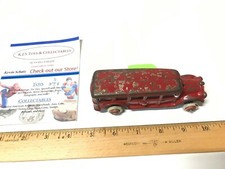 Antique Cast Iron 5" Arcade A C Williams Toy Cast Iron School Bus 1800's