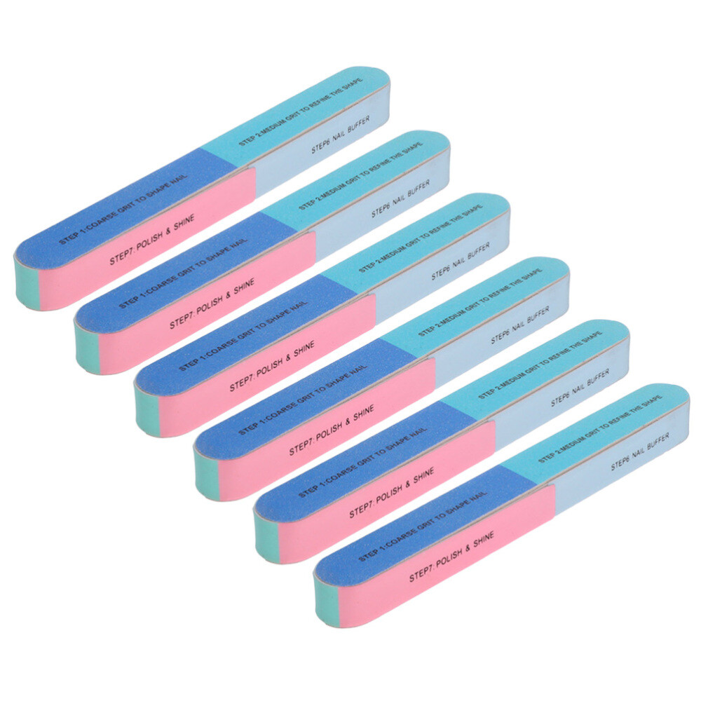 8-Piece Professional 6-Sided Nail Buffing & Polishing File Kit  -image