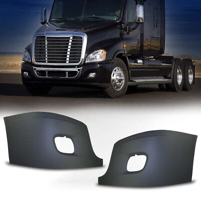Bumper Cover Replacement Set with Fog Light Hole for 08-17 Freightliner Cascadia