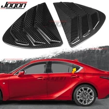 Real Carbon For Lexus IS350 300 500 F Sport 21+ Quarter Side Window Louver Cover
