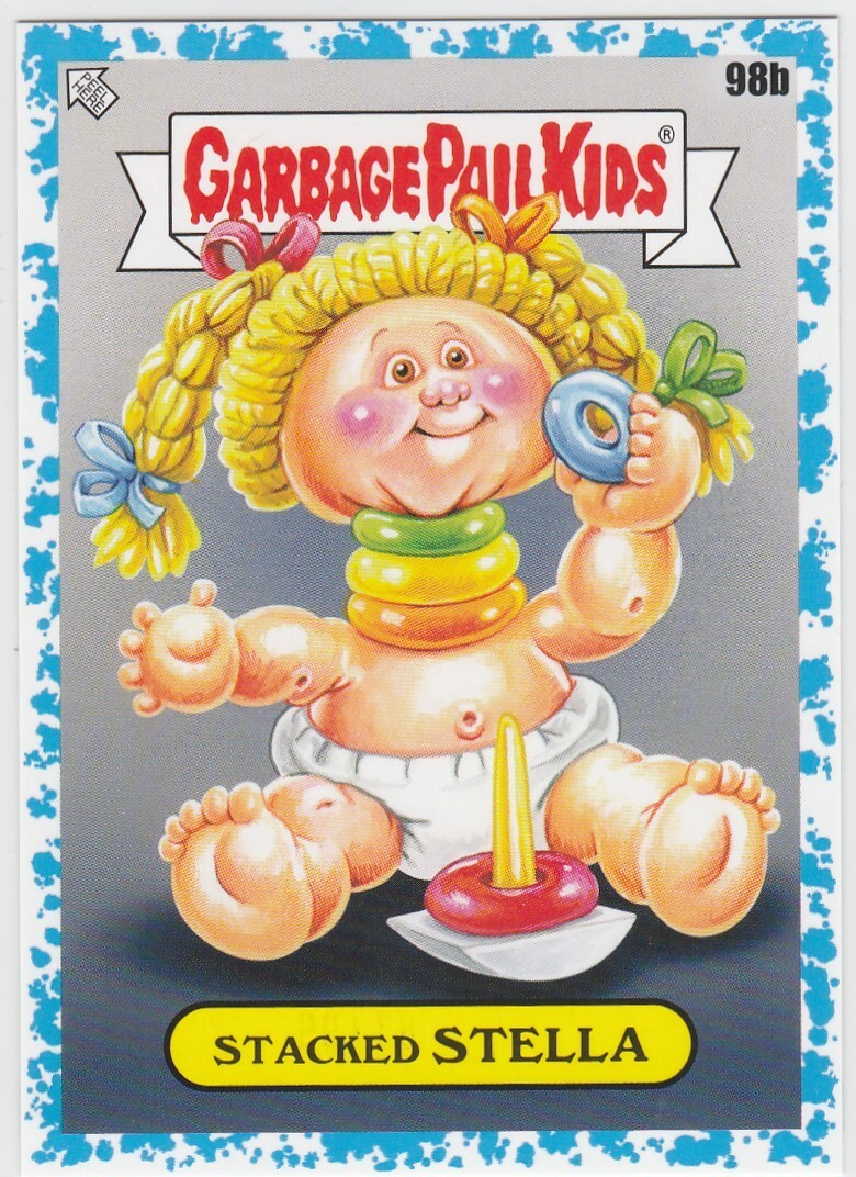 2024 Topps Garbage Pail Kids: Kids At Play Blue #98b Stacked Stella front