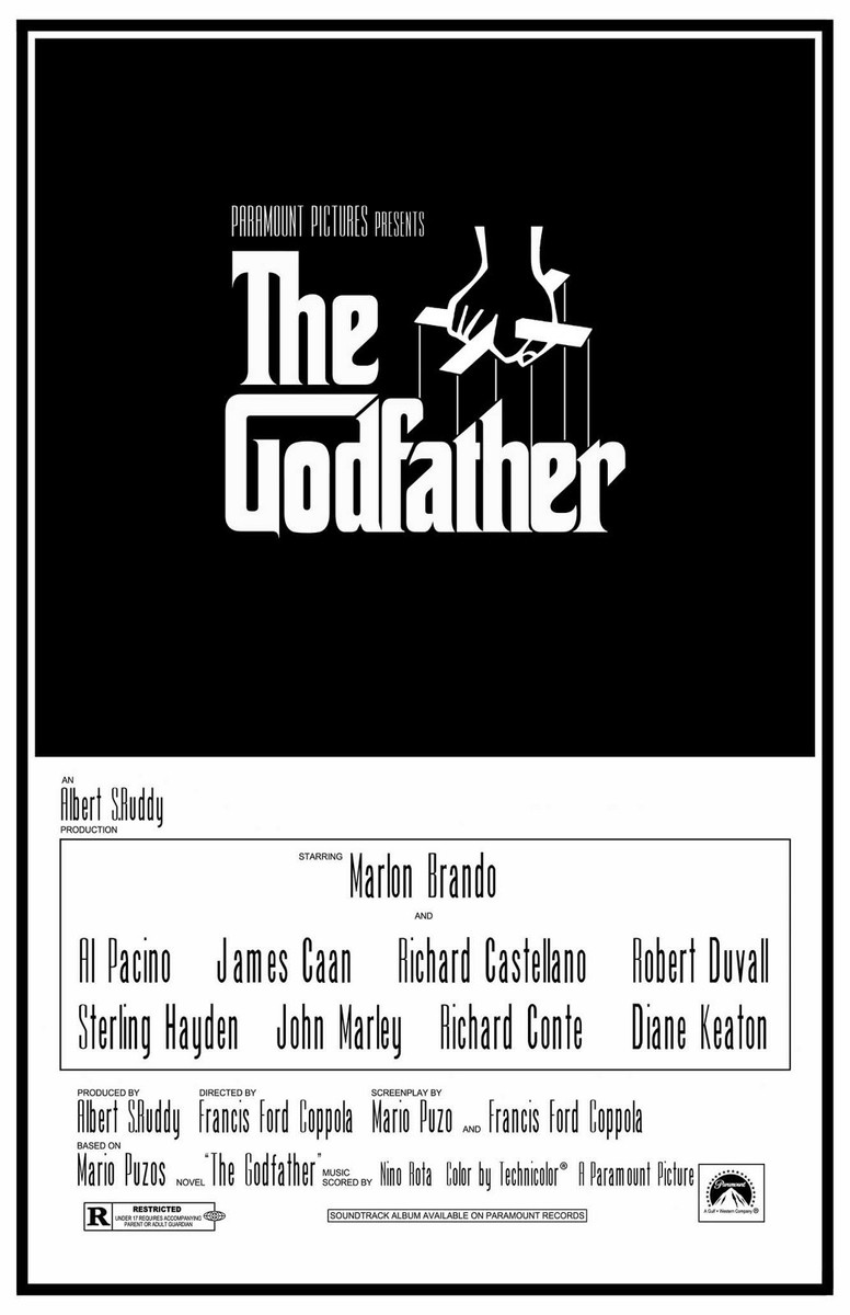 The Godfather movie poster (a) Marlon Brando : 11 x 17 inches | eBay