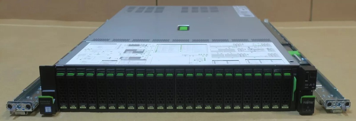 富士通 PRIMERGY RX2540 M4 2x Xeon Gold 6136 Fujitsu Primergy RX2540 M4 2x 12C Gold 5118 192GB Ram 56TB Storage