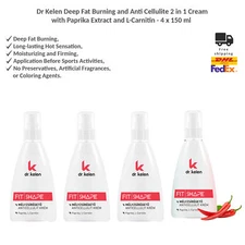 Dr Kelen Deep Fat Burning and Anti Cellulite 2in1 Cream with Paprika 150ml x 4
