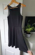 H&M black short dress with lace detail | size 8
