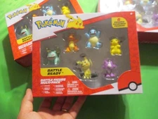 POKEMON BATTLE READY 6 PACK FIGURES PIKACHU BULBASAUR MIMIKYU TOXEL CHARMANDER +