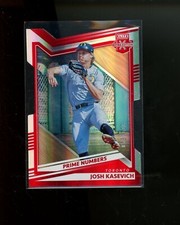 2022 Elite Extra Edition Prime Numbers Red A Die Cut #60 Josh Kasevich #'d /100