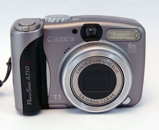 Canon PowerShot A710 IS 7.1MP Digital Camera Metallic gray eBay