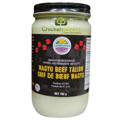 Cornhusker Kitchen Premium Rendered Wagyu Beef Tallow, 792g/1.5lb