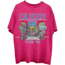 Queen Tour '80 T-Shirt Pink New
