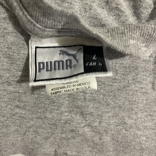 Puma Shirt Men Large Gray Sportswear Athletic Lightweight Casual Logo Crew Neck - Picture 2 of 4
