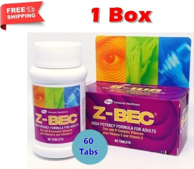 Z-BEC Multivitamins Multimineral High Potency Formula For Adults 60 Tablets