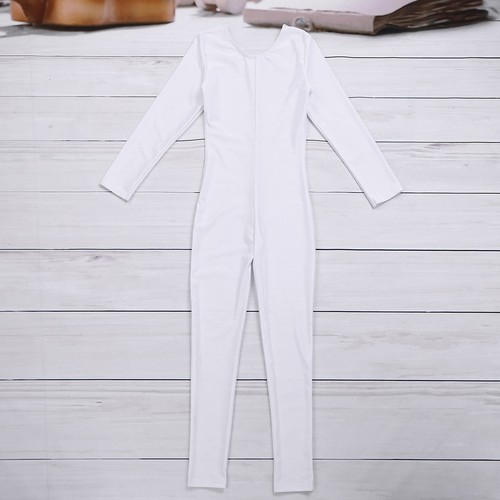 Kids Girls Long Sleeves Gymnastics Leotard Ballet Jumpsuit Dancewear Costume - Picture 137 of 142