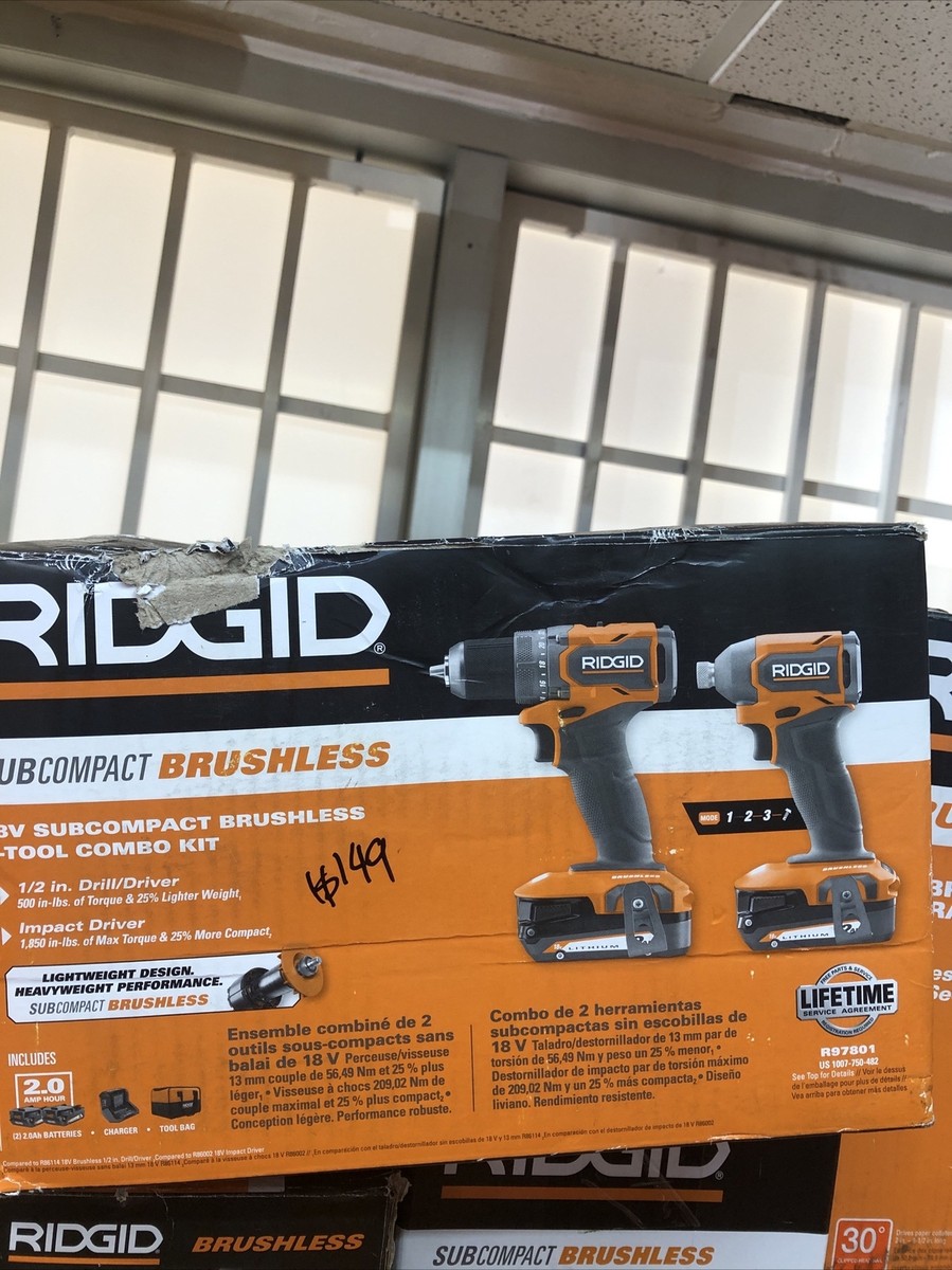 Ridgid Best Value Cordless Tool Set RIDGID 18V Lithium-Ion
