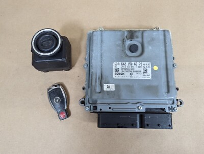 MERCEDES  X164 R350 GL350 DIESEL ENGINE IGNITION CONTROL DME SWITCH ECU KEY OEM