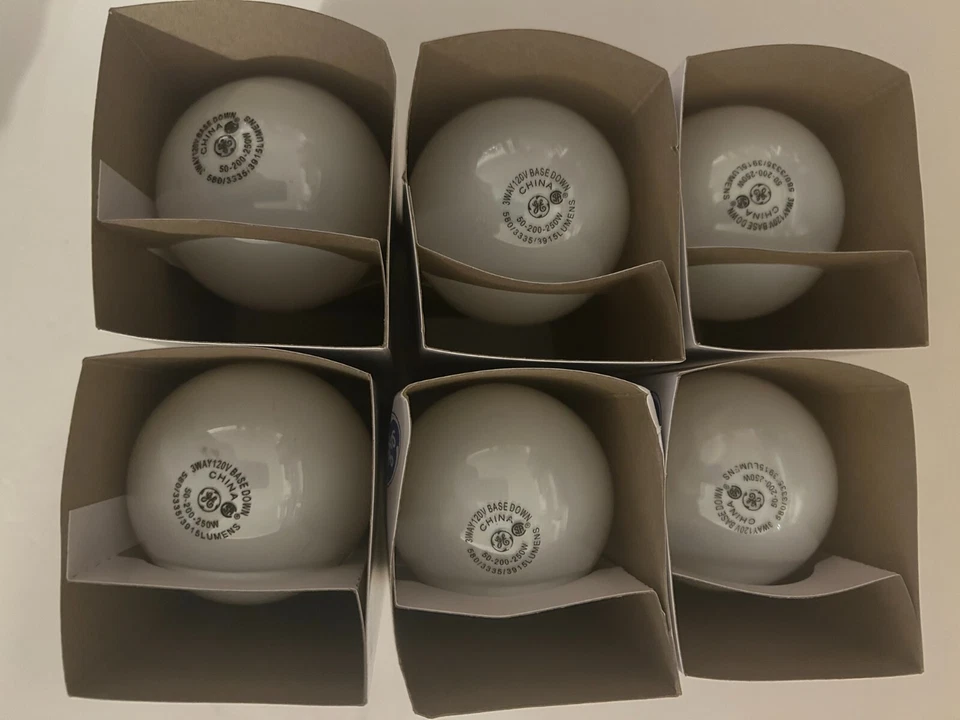 GE Soft White 20/135/155-Watts Three Way Light Bulb A21 Medium Base 6Pk. - Image 2 of 4