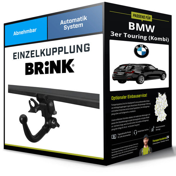 Abnehmbare AnhäNgerkupplung FüR BMW 3Er Touring (Kombi) 12-14 Typ F31 Brink NEU-image