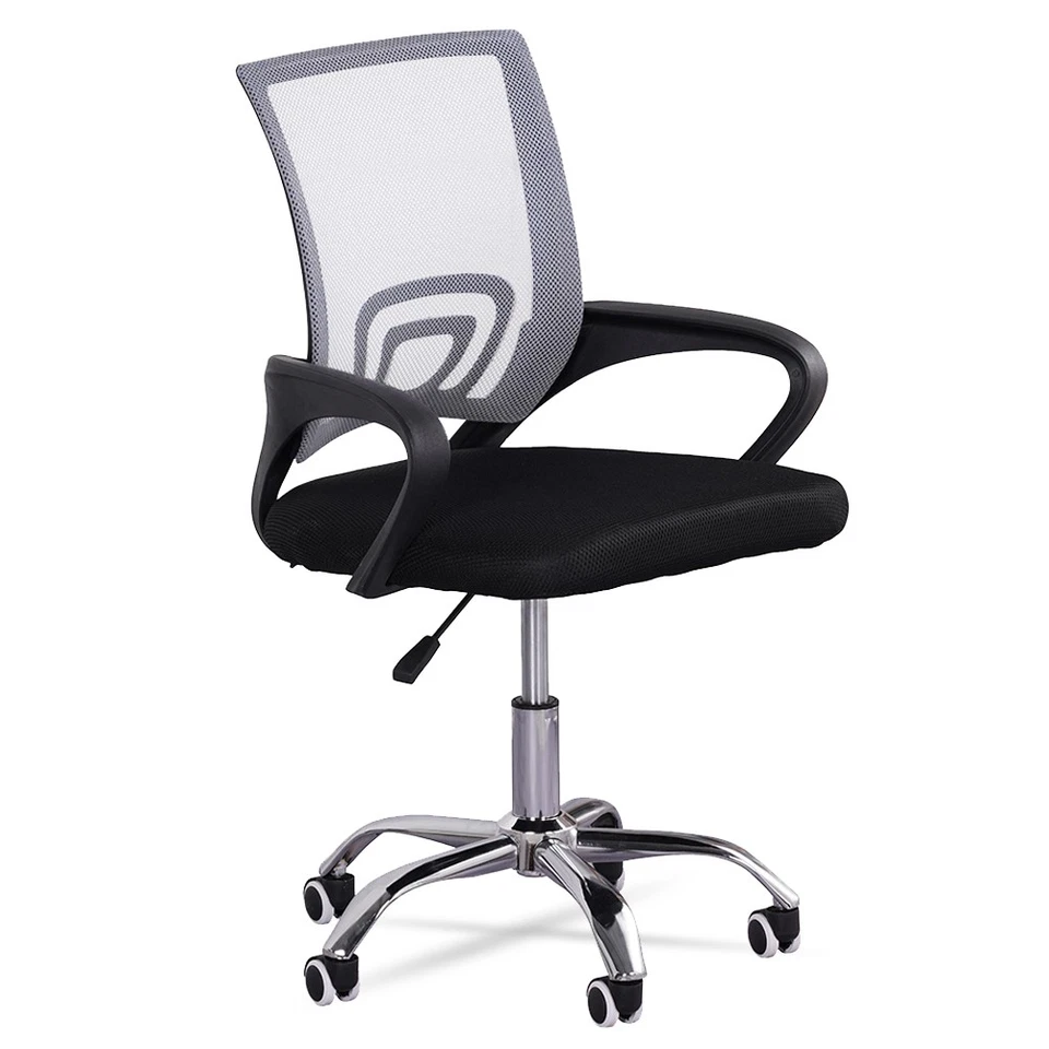 MUWO "Director" Büro Office Drehstuhl Schreibtischstuhl mit Rollen grau neu