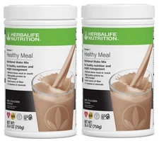 2X HERBALIFE FORMULA 1 Healthy Meal Shake Mix Dark Chocolate Coconut 750g