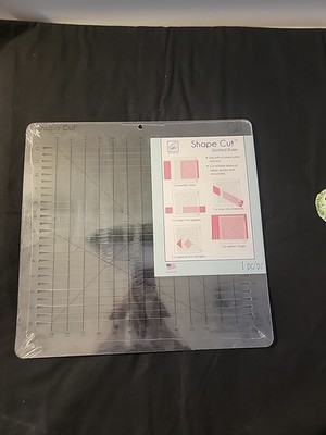 June Tailor SHAPE CUT Slotted Ruler JT-796 Rotary Cutting 12'' X 12  Acrylic Grid
