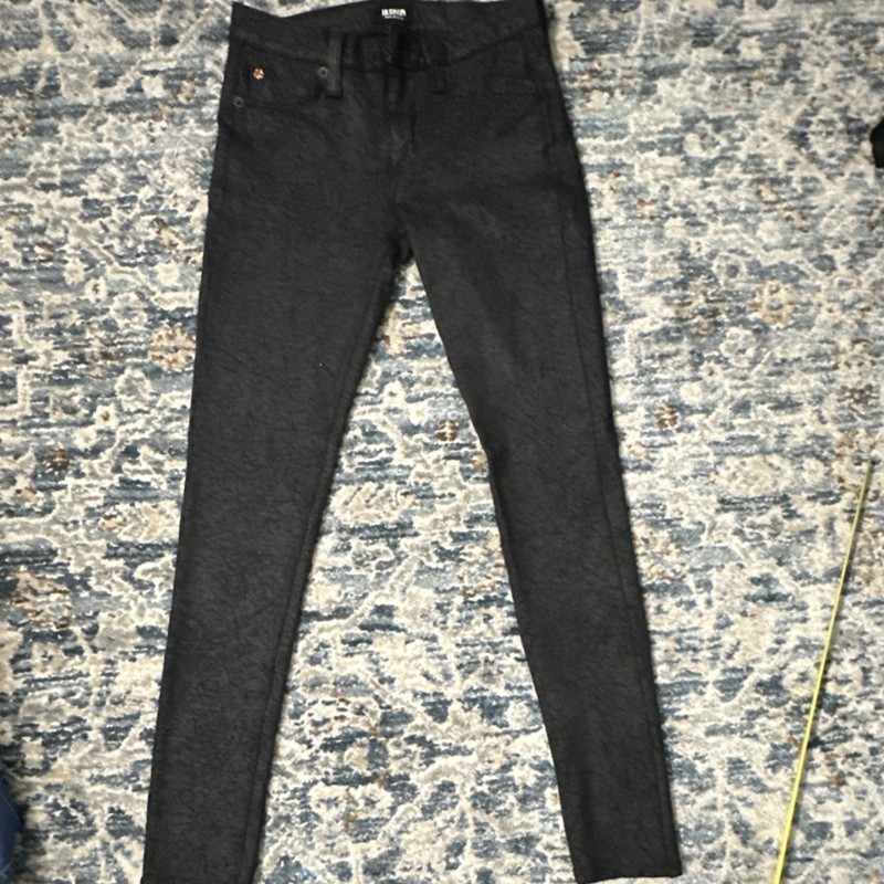 Hudson Black Mid Rise Skinny Jeans Women's Slim Fit Stretch Denim Pockets