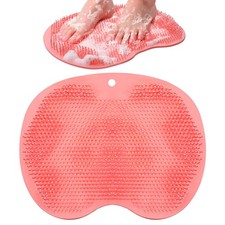 Alfombrilla de silicona para pies de ducha con ventosas antideslizantes