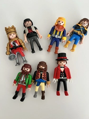 Vintage Playmobile People Lot Pirates Mid evil Characters Great Condition