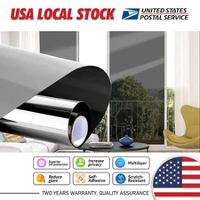 One Way Privacy Film, Window Tint for Home, Mirror Vinyl Roll Heat Control