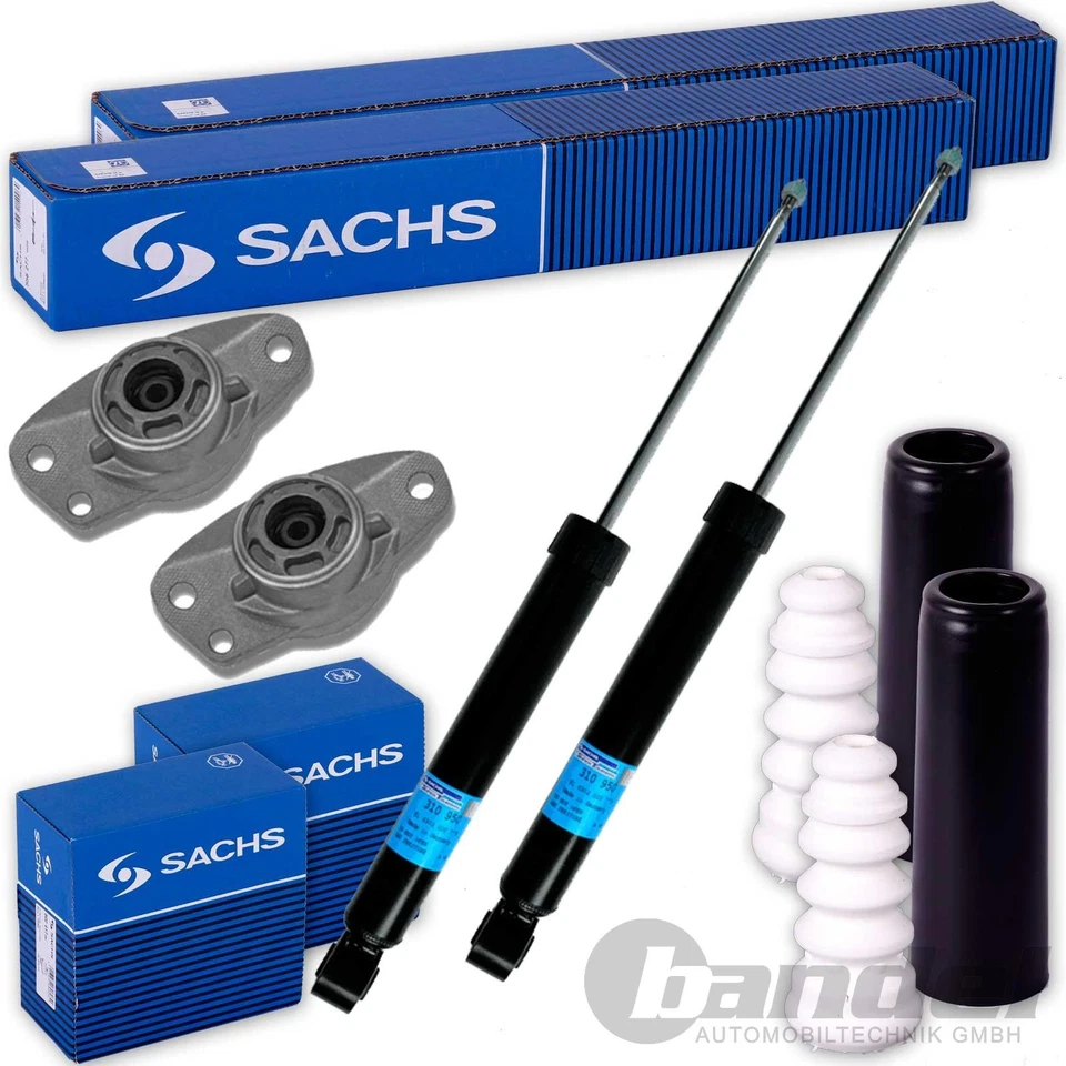 2x SACHS Amortisseurs Gaz + Protection Kit pour VW GOLF 5 6 PLUS - Photo 1/1