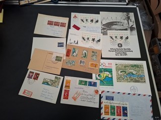 Lot Belege Briefmarken Sport Olympia FDC BUND Sammlungsauflösung B02