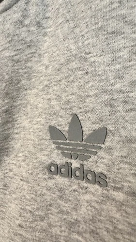 Adidas Super Soft Fleece Warm Up Jacket Gray Men’s S image 3