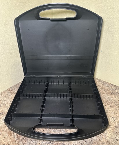 Vintage Alpha 36 Cassette Tape Storage Portable Case Holder Plastic With Handle - Picture 10 of 14