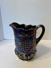 VINTAGE NORTHWOOD GRAPE & CABLE AMETHYST CARNIVAL GLASS IRIDESCENT FINISH