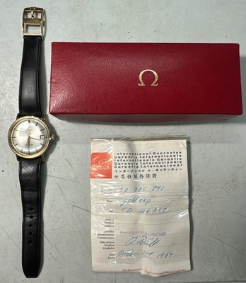 Omega Seamaster De Ville Wrist Watch 14kt Gold Working Condition