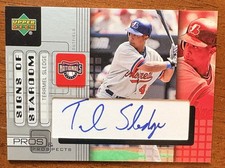 Upper Deck 2005 Pros & Prospects Terrmel Sledge Signs of Stardom Auto #TS