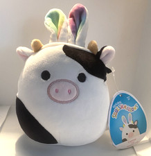 Original Squishmallows Connor The Cow w/Bunny Ears 5" Plush 2017 - NWT Free Ship
