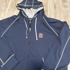 Antigua St Louis Cardinals Full Zip Navy Hoodie Mens XL