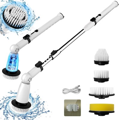 Electric Spin Scrubber, 2024 Upgraded Bathroom Cleaner, Power Shower Cleaning...