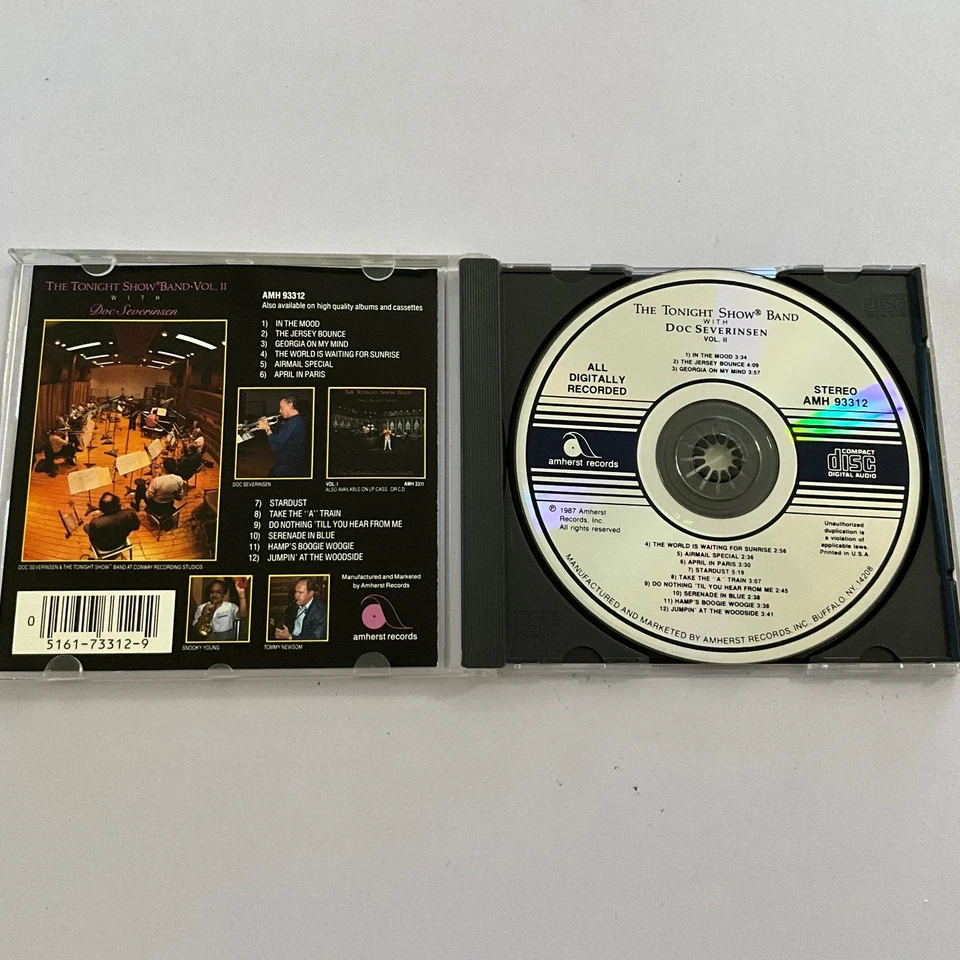 The Tonight Show Band Vol. II with Doc Severinsen CD 1987 Jazz Amherst Foto 3 de 3