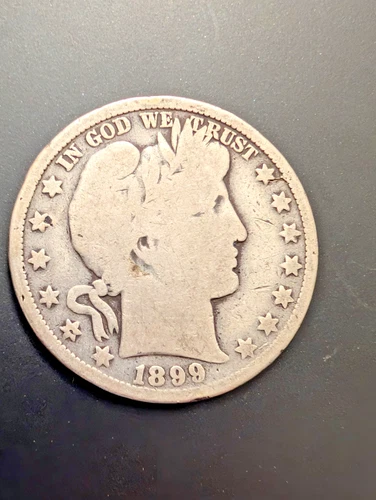 1899o New Orleans Barber Half Dollar, 90% Silver Coin better date coin