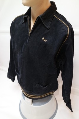Pullover G-Star Oberteil Herren Größe XL schwarz   goldbraun Kragen Cord Retro