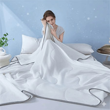 Cooling Blanket For Hot Sleepers Breathable & Heat Absorbent Summer Throw Quilt