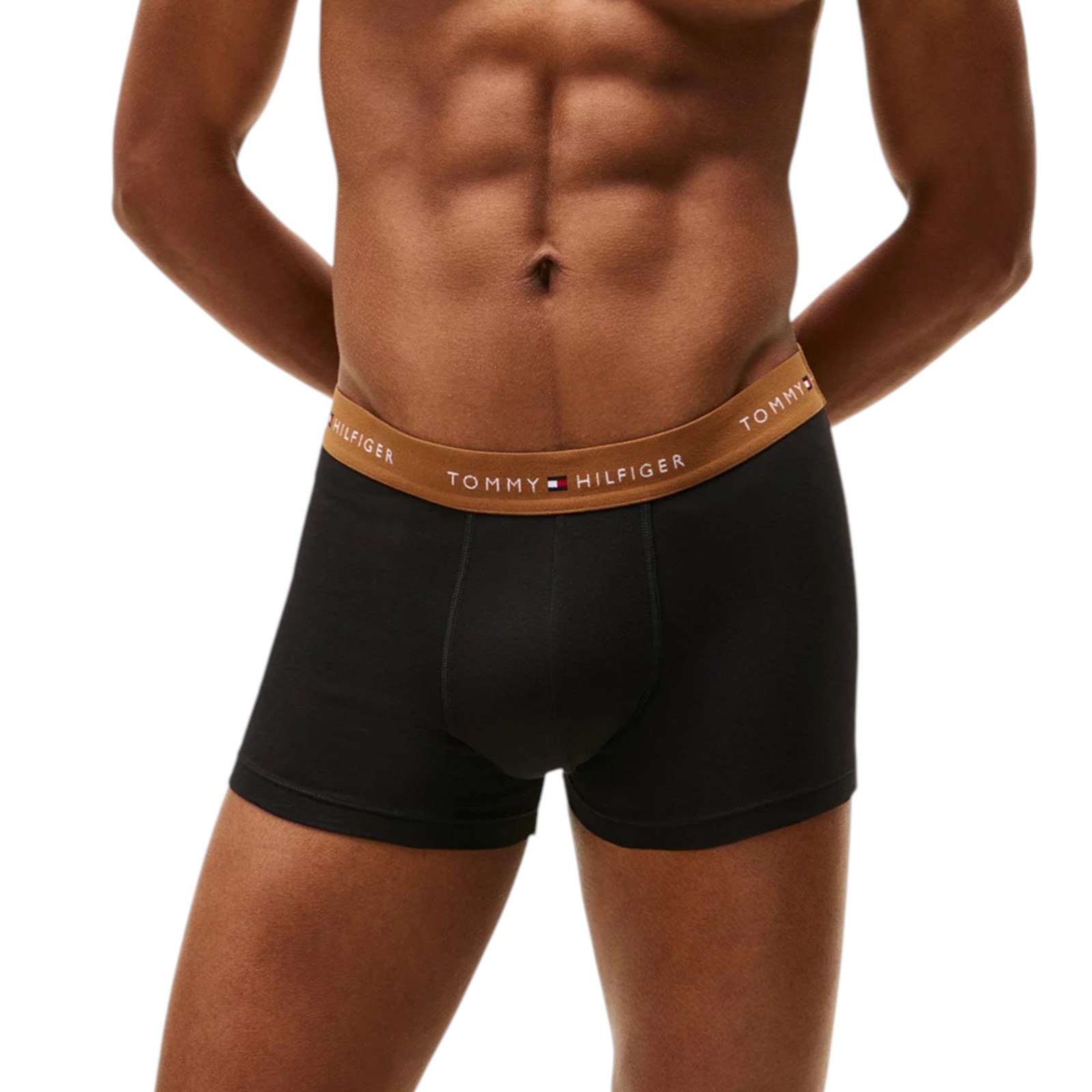 12 Pack Tommy Hilfiger Men's Cotton Boxer Trunks - Black Essentials image 3