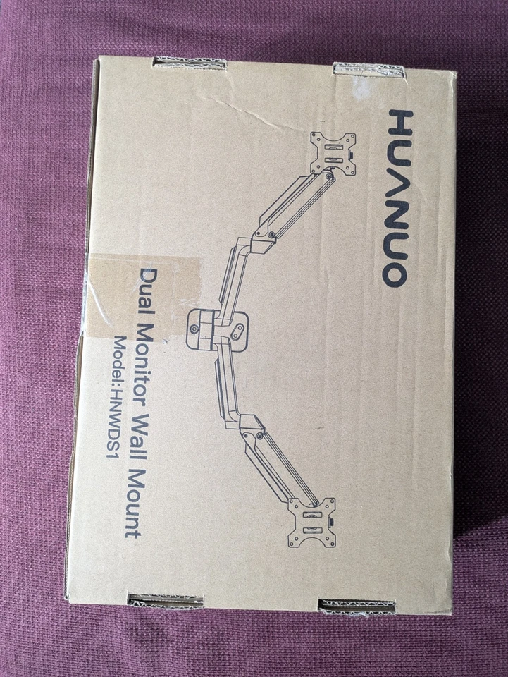 Dual Monitor Wandhalterung für zwei Monitore, von Huanuo