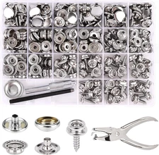 354PCS Canvas Snap Kit Stainless Steel Boat Cover & Carpet Snap Fasteners